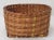 Late 19th Century Antique Country American Hand Woven Splint Basket From Maine For Sale - Image 5 of 13