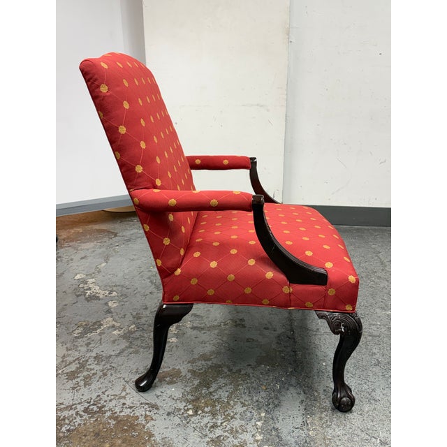 Sherrill Furniture Chippendale Style Claw Foot Armchair For Sale In San Francisco - Image 6 of 12