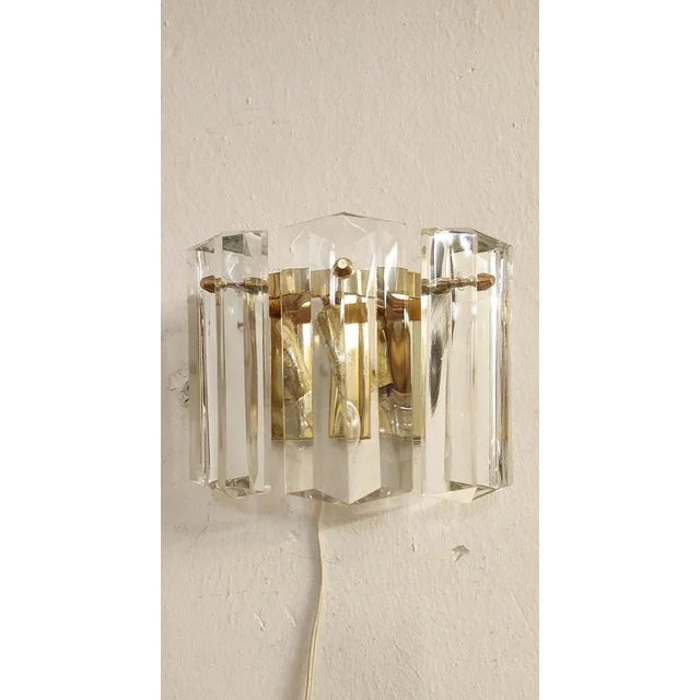 Crystal Wall Light from Kinkeldey. Germany, 1970s For Sale - Image 10 of 10