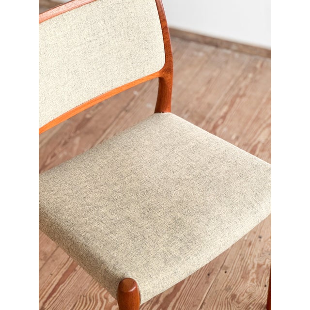 Mid-Century Model 80 Upholstered Chair by Niels O. Møller for J. L. Mollers, Set of 2 For Sale - Image 11 of 16