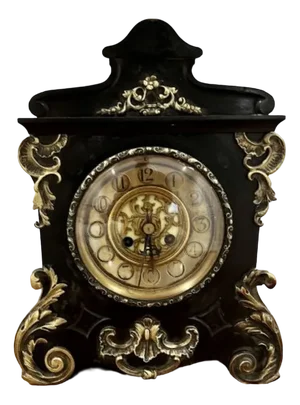 Victorian Marble Eight Day Mantle Clock, 1860s