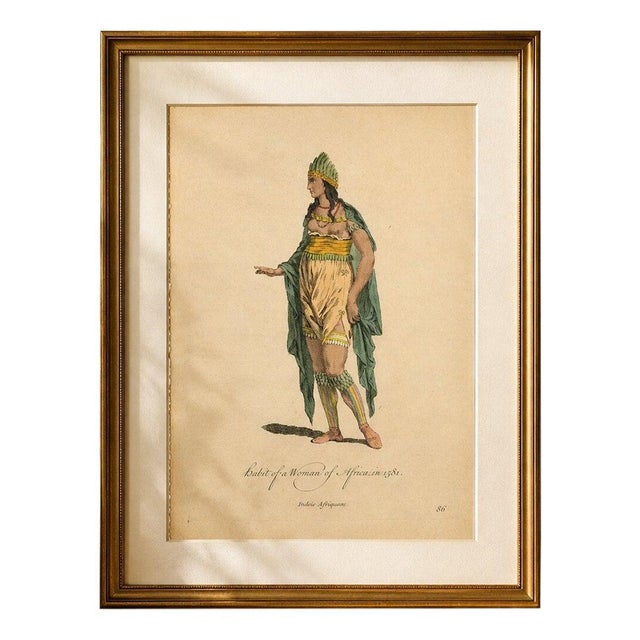 European School Artist, Habit of a Woman of Africa in 1581, 1749, Engraving For Sale - Image 9 of 9