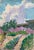 Vintage Ukrainian Impressionist Oil Painting, Rural Landscape, 1960s For Sale
