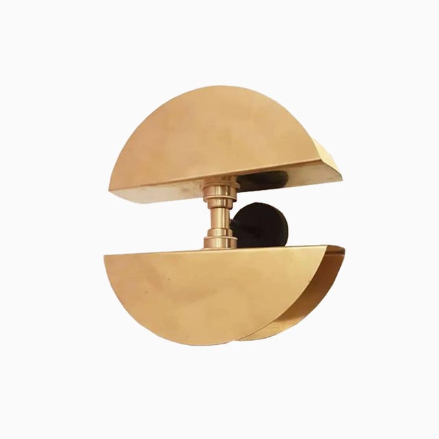Gold Sisters Brass Wall Light by Juanma Lizana For Sale - Image 8 of 8