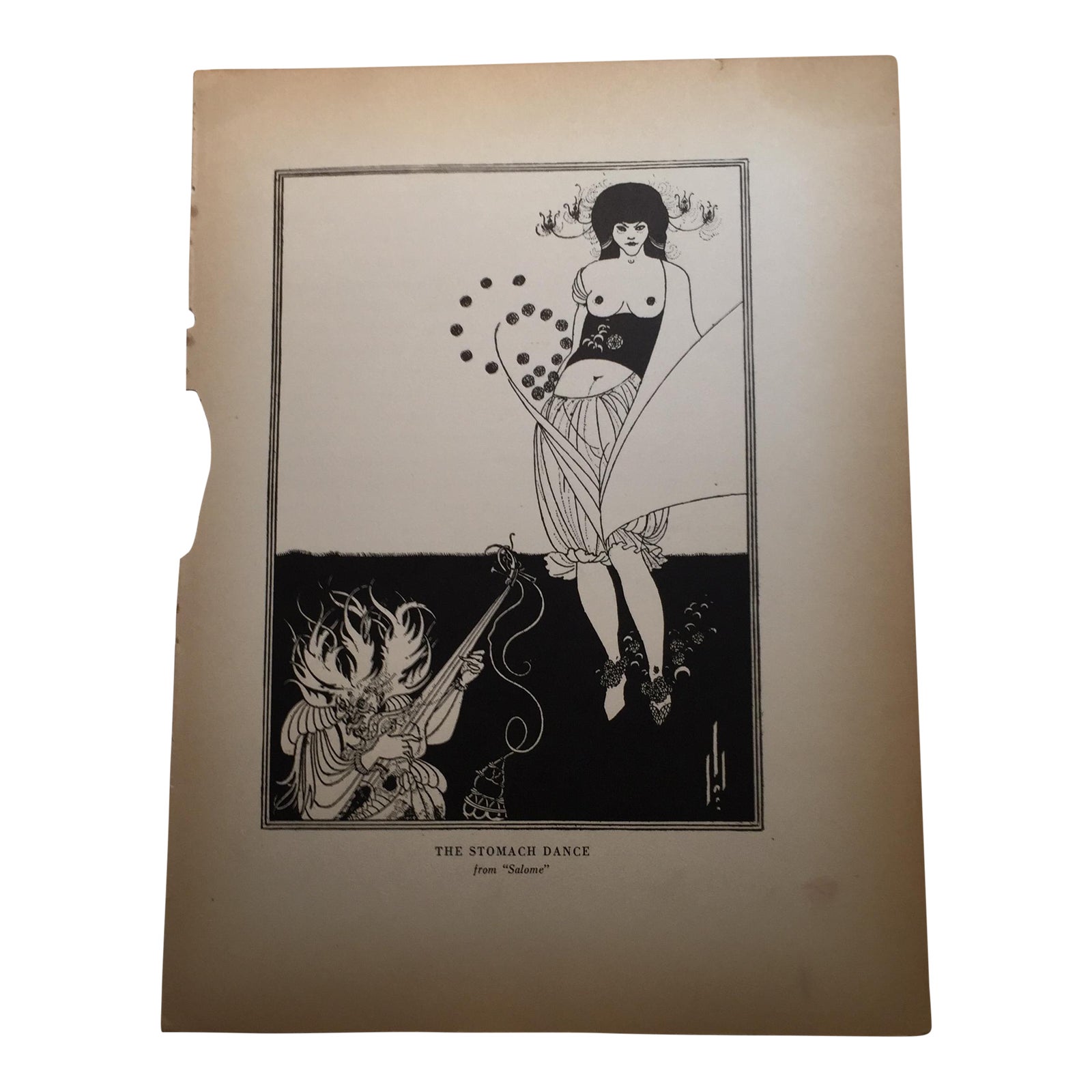 Dance From Salome Print by Aubrey Beardsley 1927 Chairish