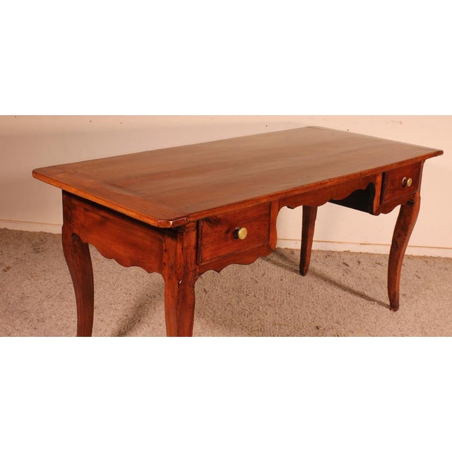 Antique Louis XV Desk in Cherry For Sale - Image 3 of 12