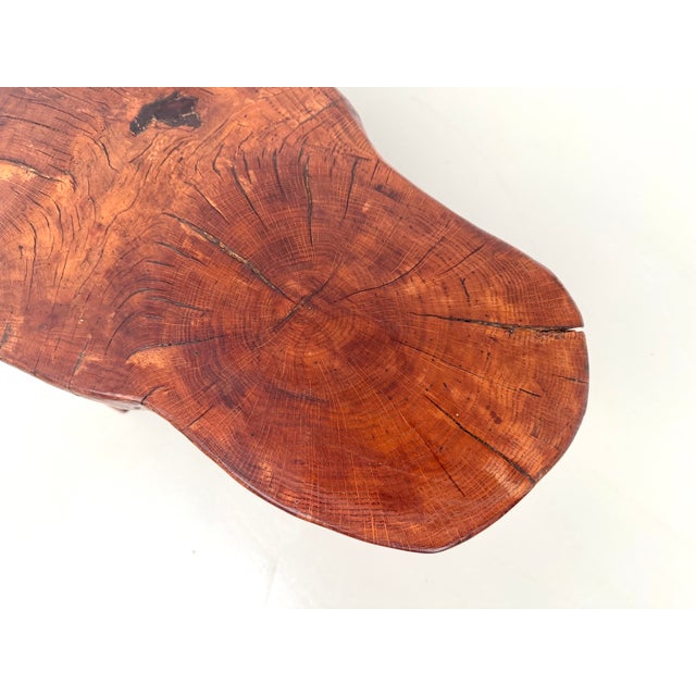 Brutalist Tripod Coffee Table in Teak, 1970s For Sale - Image 13 of 18
