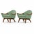 Pair of Mid Century Adrian Pearsall Lounge Chairs Model 1806-C for Craft Associates Upholstery is new, done for listing....