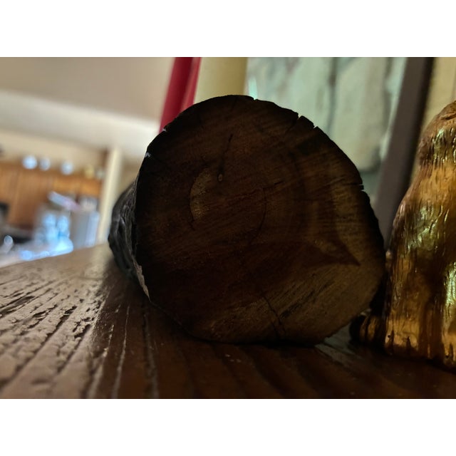 Made from burnt eastern red cedar and has a catch tray for any melted wax drip