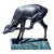 1950s Naturalistic Silver Doe Sculpture by Sirio Tofanari (1886-1969) For Sale