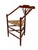 Antique French Provincial Triangular Corner Chair in Beech Frame, 1900s For Sale - Image 4 of 11