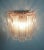 Metal Murano Pink/Rose 5 Rose/Pink Glass Tube Wall Sconces - a Pair For Sale - Image 7 of 11