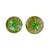 Hollywood Regency 1940s Art Deco Uranium Green Glass Sorbet Cups - Set of Four For Sale - Image 3 of 5