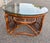 Mid-Century Modern 1970s Italian Mid Century Rattan and Glass Coffee Side Table For Sale - Image 3 of 12