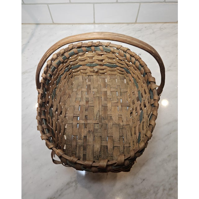 Late 19th Century Appalachian or Tribal Gathering Basket For Sale - Image 9 of 13