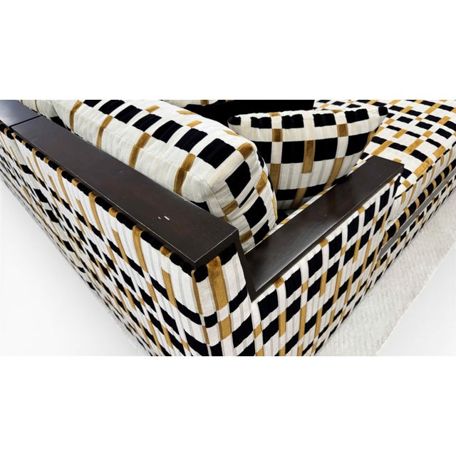 Mid-Century-Modern Geometric Velvet Sectional Attr to Milow Baughman for Thayer Coggin For Sale - Image 17 of 18