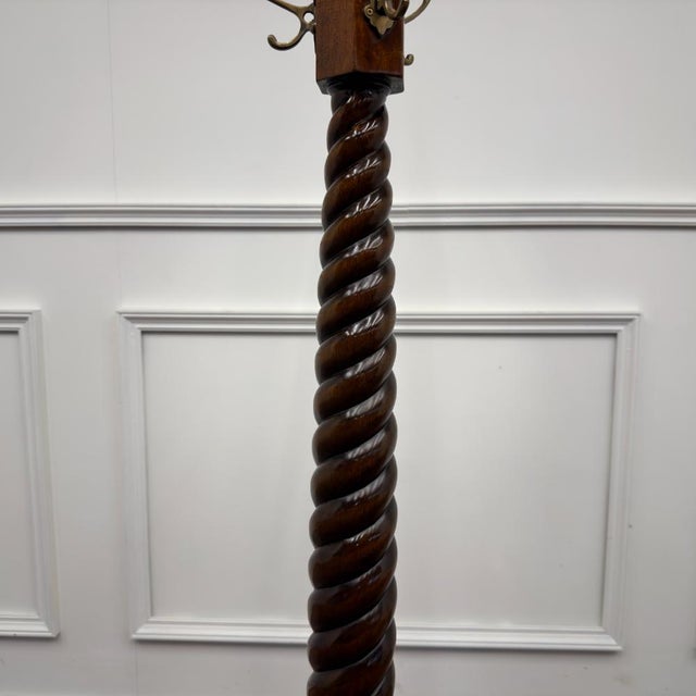 Brown English Teak Coat Rack For Sale - Image 8 of 12