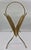 Vintage Mid-Century Brass-Tone Wire Magazine Rack For Sale - Image 4 of 9