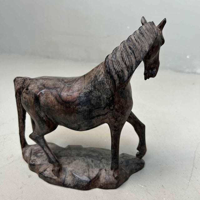 Antique Wooden Horse Decoration, Japan, 1920s For Sale - Image 11 of 15