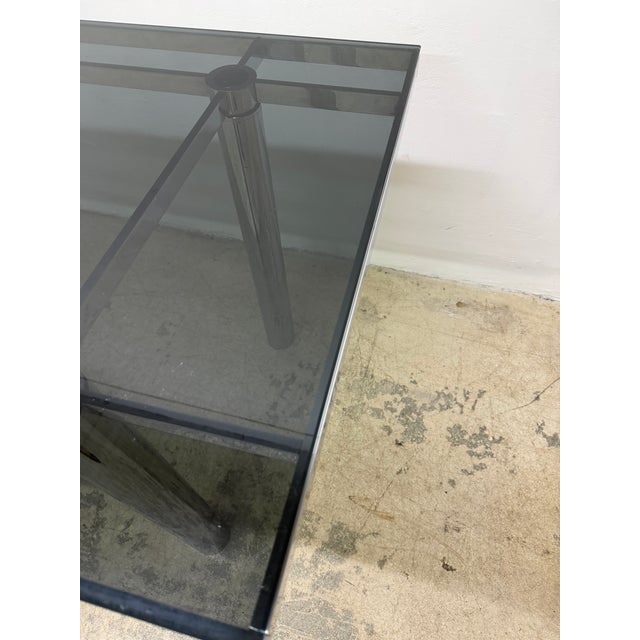 Tobia Scarpa Smoked Glass “Andre” Dining or Conference Table for Gavina, 1970s For Sale - Image 12 of 18