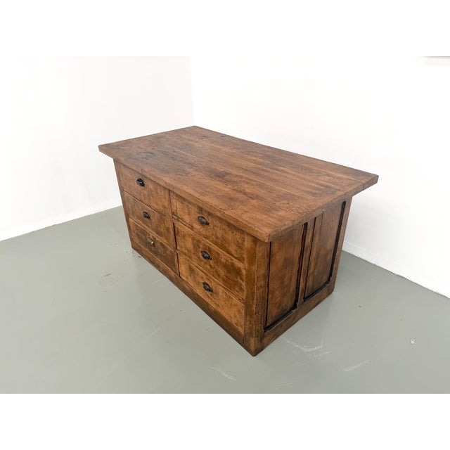 Oak Shop Counter with Drawers, France, 1920s For Sale - Image 12 of 18