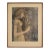 Anton Refregier (1905-1979) Dreaming Signed Charcoal Drawing Mid-Century Modern For Sale