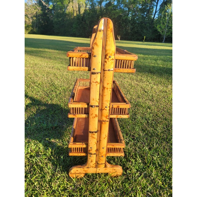 Add a touch of organic texture and Mid-Century sophistication to your space with this impressive three-tier standing...