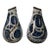 1950s Pair Vases Gouda Pottery Bleu Du Paris, Royal Zuid Holland MCM For Sale