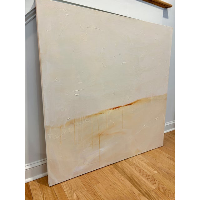 Abstract Sarah Trundle, Contemporary Abstract Landscape Painting, "Neutral Ground" For Sale - Image 3 of 4