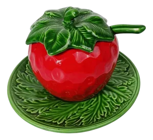 Vintage Italian Majolica Sugar Bowl from Italica Ars, 1970s
