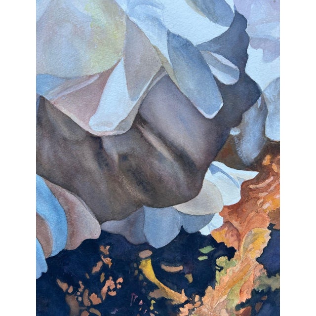 Paper 1980s Watercolor, Double-Sided, Floral Still LIfe, Signed by Florence Strauss For Sale - Image 7 of 18