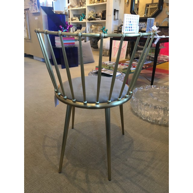2010s Mid Century Modern Cantori Aurora Barred Back Chair For Sale - Image 5 of 9