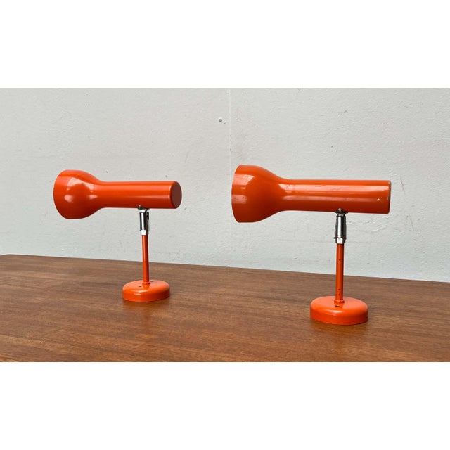 Mid-Century Modern Space Age Wall Lamps Sconces by SLZ Team for Swiss Lamps International, 1960s, Set of 2 For Sale - Image 12 of 18