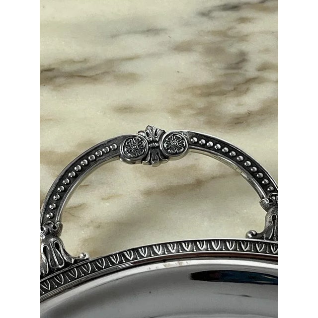 Traditional Empire Style Silver Tea or Coffee Service, Italy, 1980s, Set of 5 For Sale - Image 3 of 12