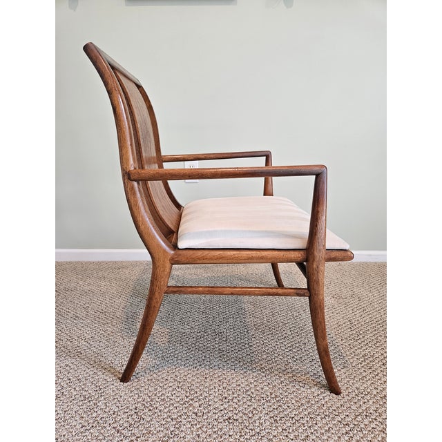 Mid-Century Modern Mid-Century Modern Walnut Upholstered Armchairs (Set of 5) For Sale - Image 3 of 13