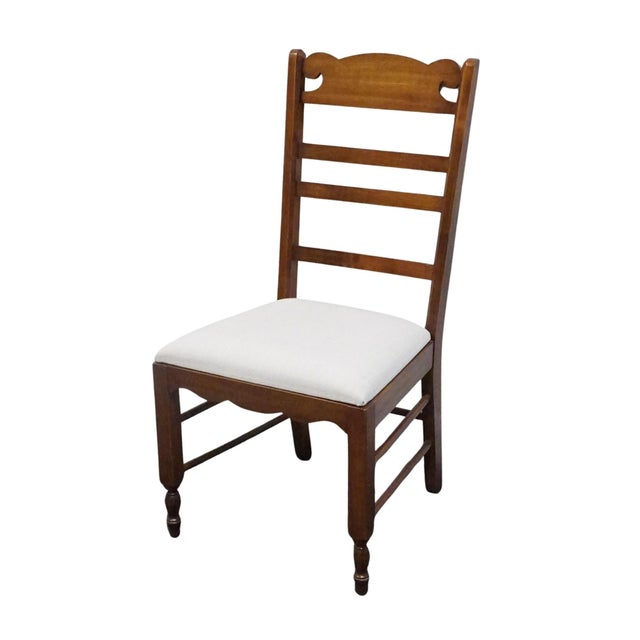 PENNSYLVANIA HOUSE Early American Country Style Ladderback Dining Side Chair 40" High 21" Wide 23.5" Deep Seat: 19" High...