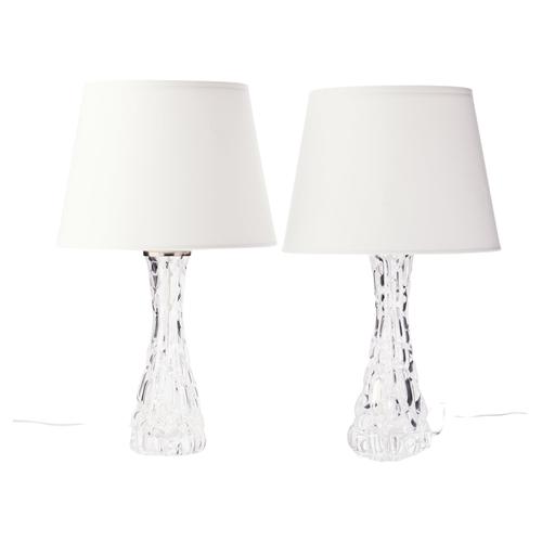 Table Lamps by Carl Fagerlund for Orrefors, Sweden, 1960s, Set of 2 For Sale - Image 9 of 9
