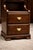 Antique Solid Oak Gentleman’s Nightstand Cabinet With Leaded Glass Door, C. 1910–1930 For Sale - Image 4 of 5