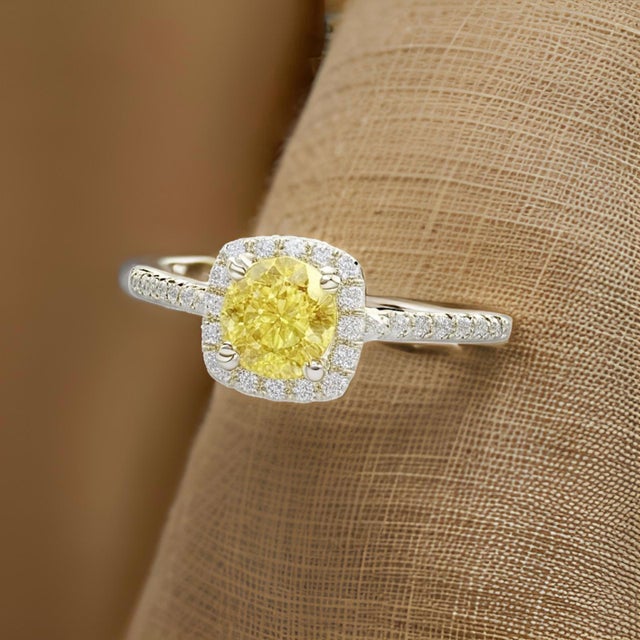 Natural Sapphire Diamond Ring Size 5.5, 14k Gold 1.31 TCW Certified For Sale - Image 4 of 9
