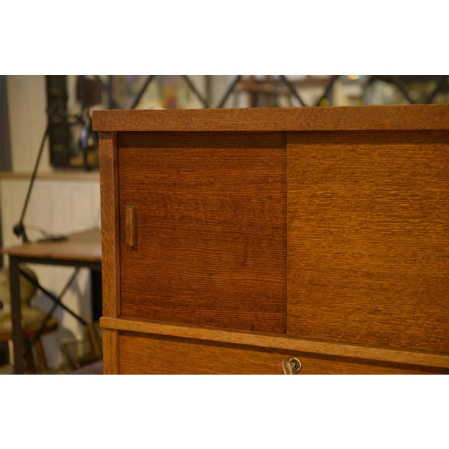Vintage Oak Secretaire, 1980s For Sale - Image 12 of 15
