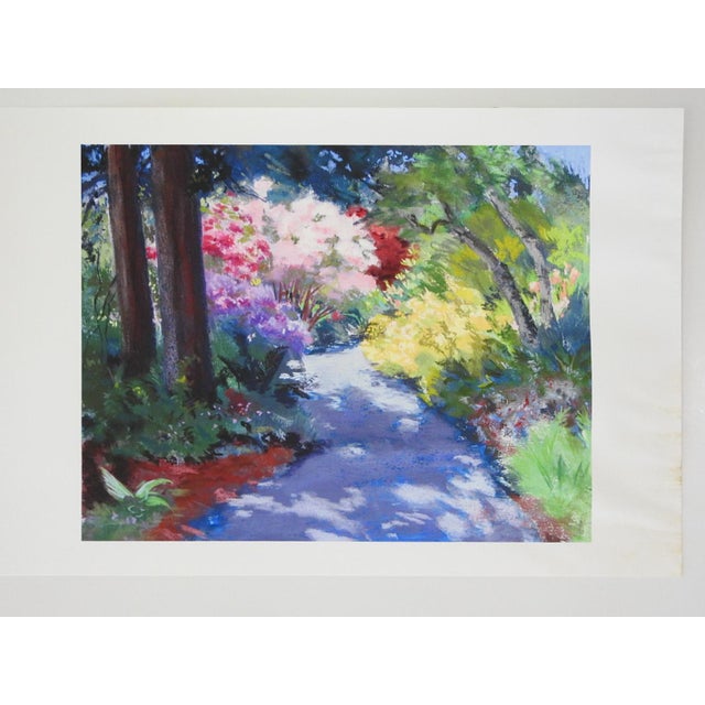 English Late 20th Century Garden Walk Giclee Print For Sale - Image 3 of 3