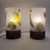 Table Lamps in Bent and Acid-Etched Glass by F.J., France, 1970s, Set of 2 For Sale - Image 6 of 18