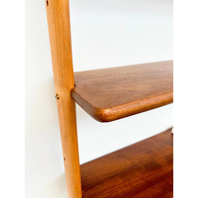 Modular Teak and Beech Wall System attributed to William Watting for Scanflex, Denmark, 1960s For Sale - Image 11 of 17