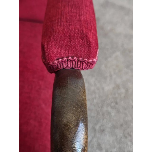 Antique Gooseneck Rocker With Footstool For Sale - Image 9 of 18