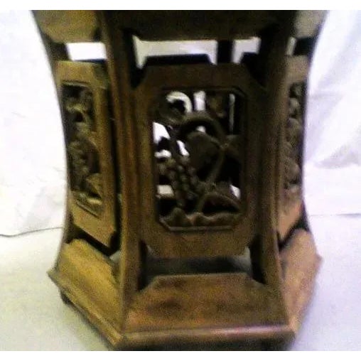 Asian Themed Accent Table For Sale - Image 6 of 6