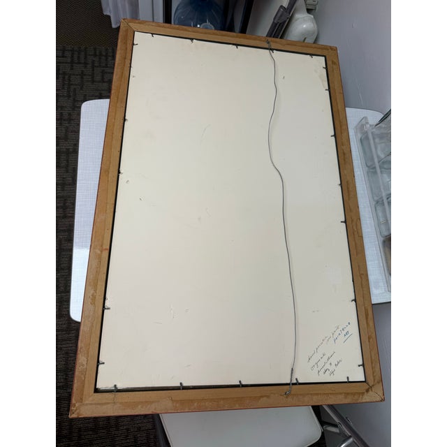 Original 80s Post Modern Memphis Pointillism/ Pointelle Art by Alfie Kohn (Signed) For Sale - Image 9 of 10