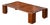 Vintage Coffee Table in Leather, 1950s For Sale
