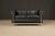 Black 'Lc2' Black Leather Settee Sofa Loveseat by Le Corbusier for Cassina, Signed For Sale - Image 8 of 18