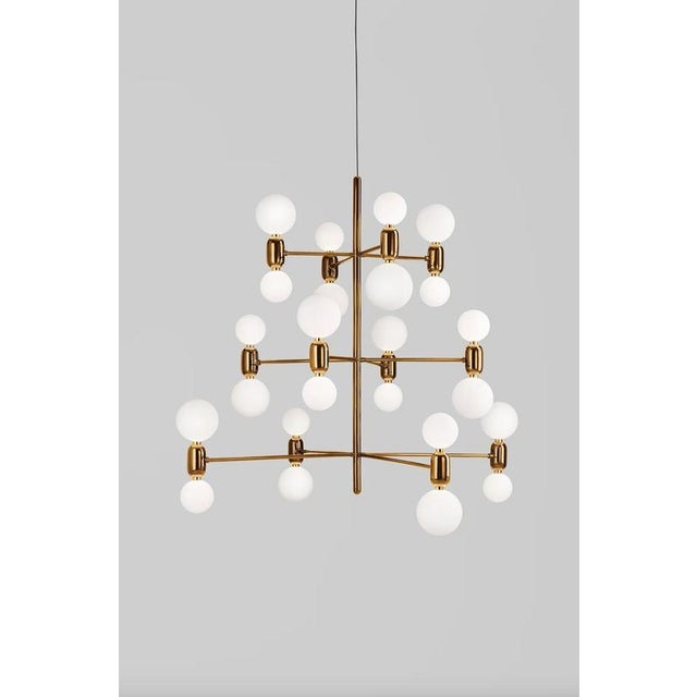 Jaime hayon aballs chandelier 12 black suspension lamp for parachilna shiny and eye-catching collection. Matching two...