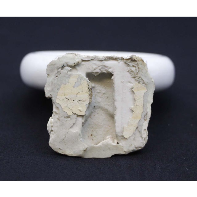 Mid 20th Century Reclaimed Ceramic White Surface Mount Bathroom Cup Holder For Sale - Image 6 of 6